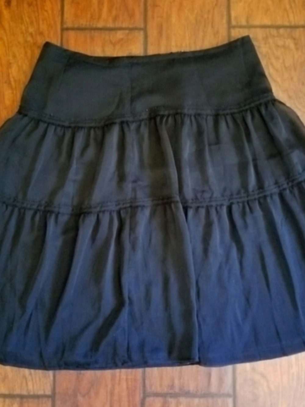 Old Navy Black Tiered Circle Skirt